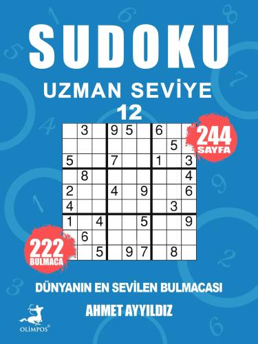 Sudoku 12 - Uzman Seviye - Olimpos Yayınları Kitap Dolu Günler Diler..