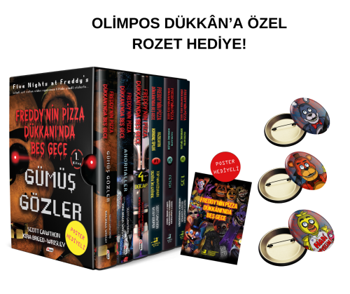 Freddy`nin Pizza Dükkanı 6 Kitaplık Kutulu Set - POSTER HEDİYELİ - Oli