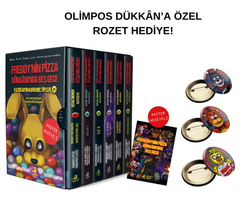 Fazbear`in Korkunç Tipleri Serisi - 6 Kitaplık Kutulu Set (1-2-3-4-5-6