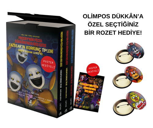 Fazbear`in Korkunç Tipleri Çizgi Roman Serisi ( 3 Kitaplık Kutulu Set 