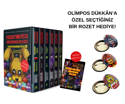 Fazbear`in Korkunç Tipleri Serisi - 6 Kitaplık Kutulu Set (1-2-3-4-5-6