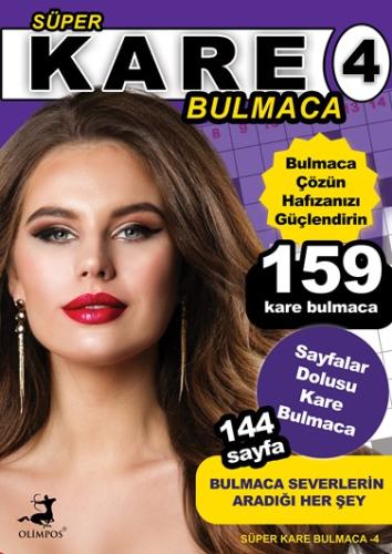 Süper Kare Bulmaca 4 - Olimpos Yayınları Yayınları Kitap Dolu Günler D